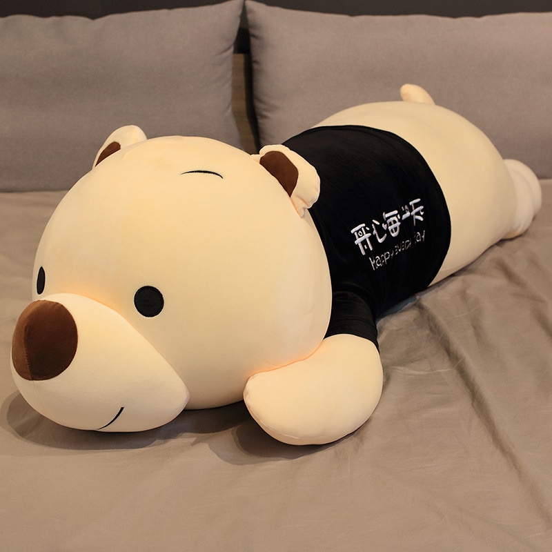 大きなトレーナーヒグマぬいぐるみ女の子ベッド睡眠抱擁クマ人形女の子誕生日ギフト