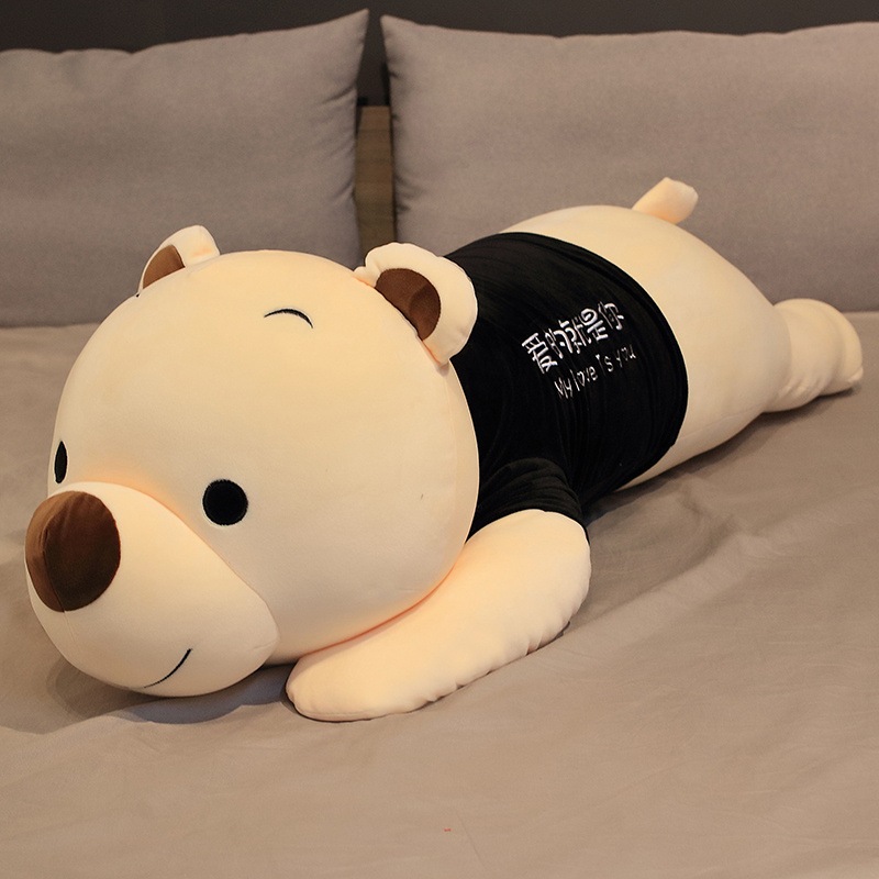 大きなトレーナーヒグマぬいぐるみ女の子ベッド睡眠抱擁クマ人形女の子誕生日ギフト