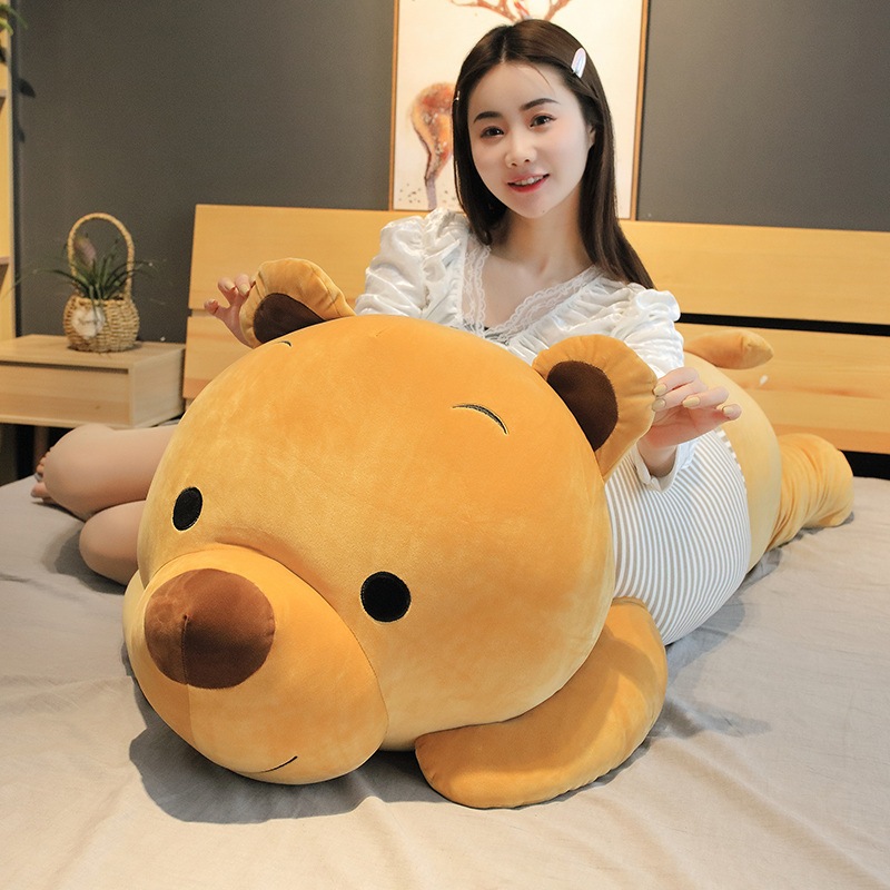 大きなトレーナーヒグマぬいぐるみ女の子ベッド睡眠抱擁クマ人形女の子誕生日ギフト