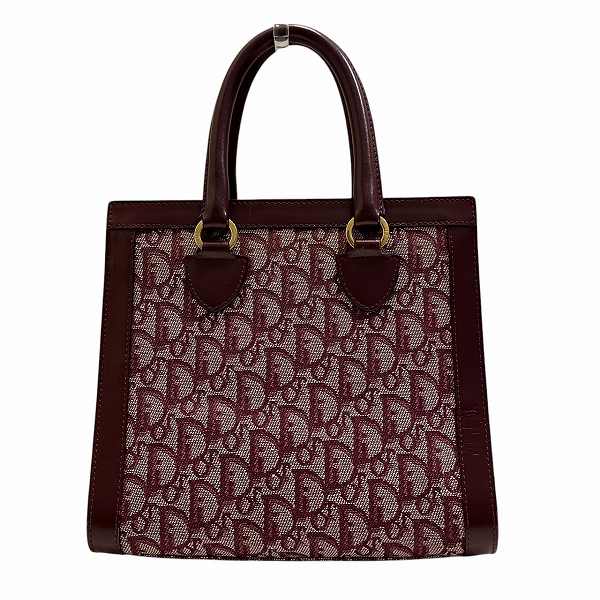 ディオール トロッター キャンバス レザー バッグ ハンドバッグ レディース【中古】