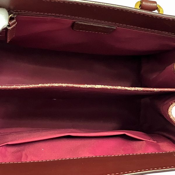 ディオール トロッター キャンバス レザー バッグ ハンドバッグ レディース【中古】