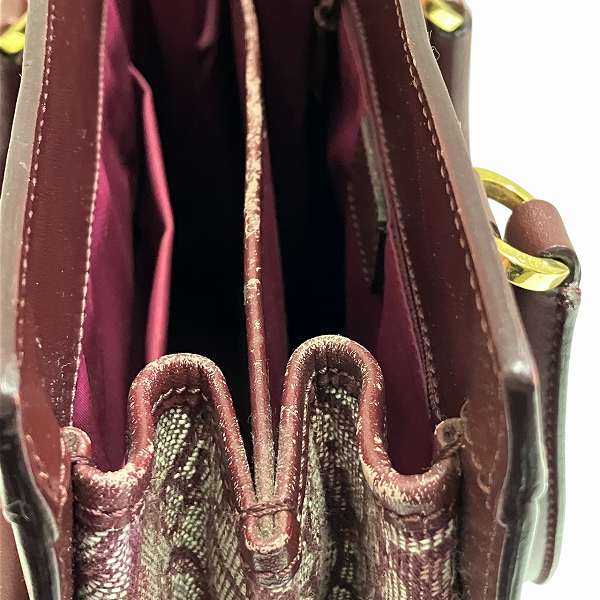 ディオール トロッター キャンバス レザー バッグ ハンドバッグ レディース【中古】