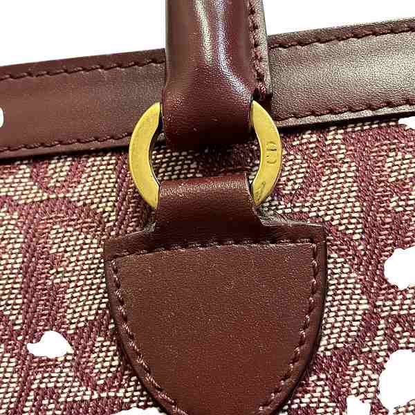 ディオール トロッター キャンバス レザー バッグ ハンドバッグ レディース【中古】