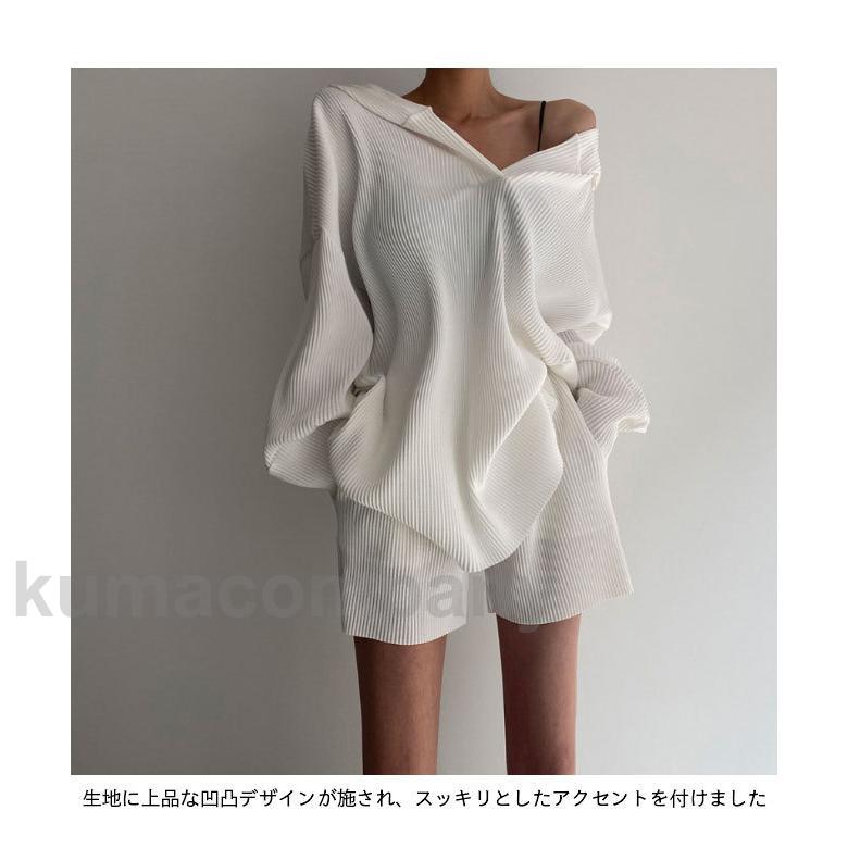 レディース パーカー ショートパンツ 上下セット 春 2点セット トレーナー カジュアル フード付き トップス 長袖 肩出し 短パン 秋 レディース パーカー ショートパンツ 上下セット 春 2点セット トレーナー カジュアル フード付き トップス 長袖 肩出し 短パン 秋