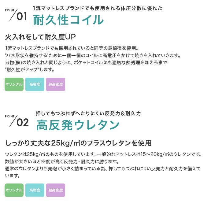 セミダブルベッド + マットレスセット ローベッド 幅広フレーム ヘッドボードタイプ 2口コンセント付き 高密度ポケットコイルマットレス