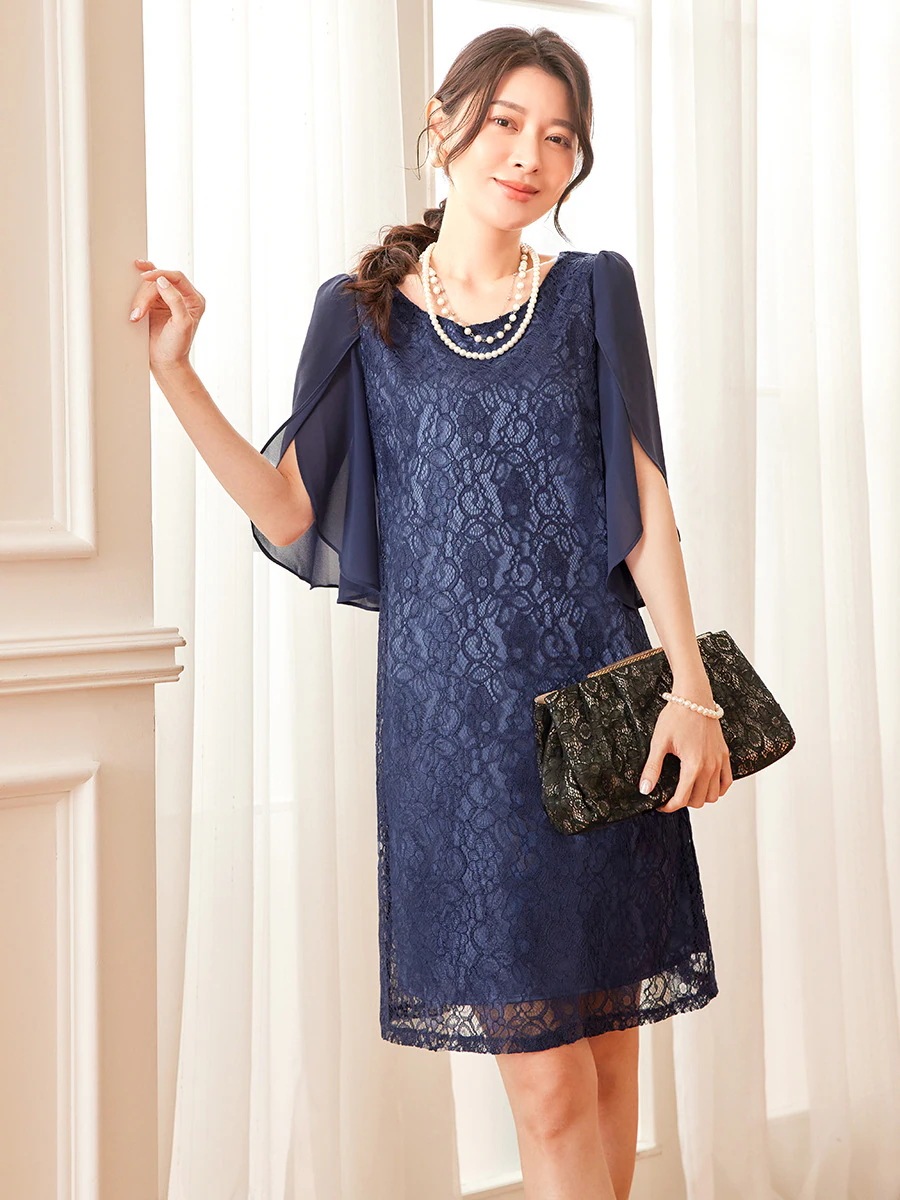 20255新作 シンプル 気質 ワンピース ロングワンピース 刺繍レースロングドレス フォーマル パーティー キャバドレス シャツワンピース 大きめサイズ