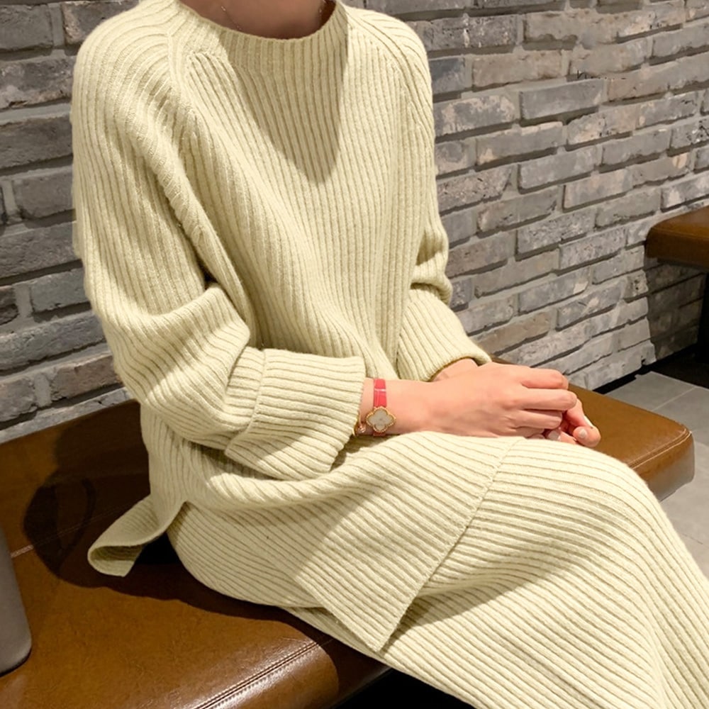 韓国ニットセットアップ レディース 秋冬