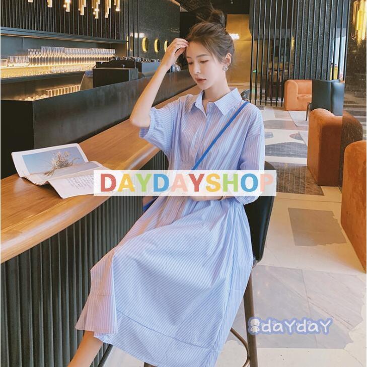 ワンピース レディース シャツワンピース 半袖 膝丈 ワンピ ロングシャツ ストライプ チュニック 体型カバー きれいめ オシャレ 上品 通勤 ワンピース レディース シャツワンピース 半袖 膝丈 ワンピ ロングシャツ ストライプ チュニック 体型カバー きれいめ オシャレ 上品 通勤