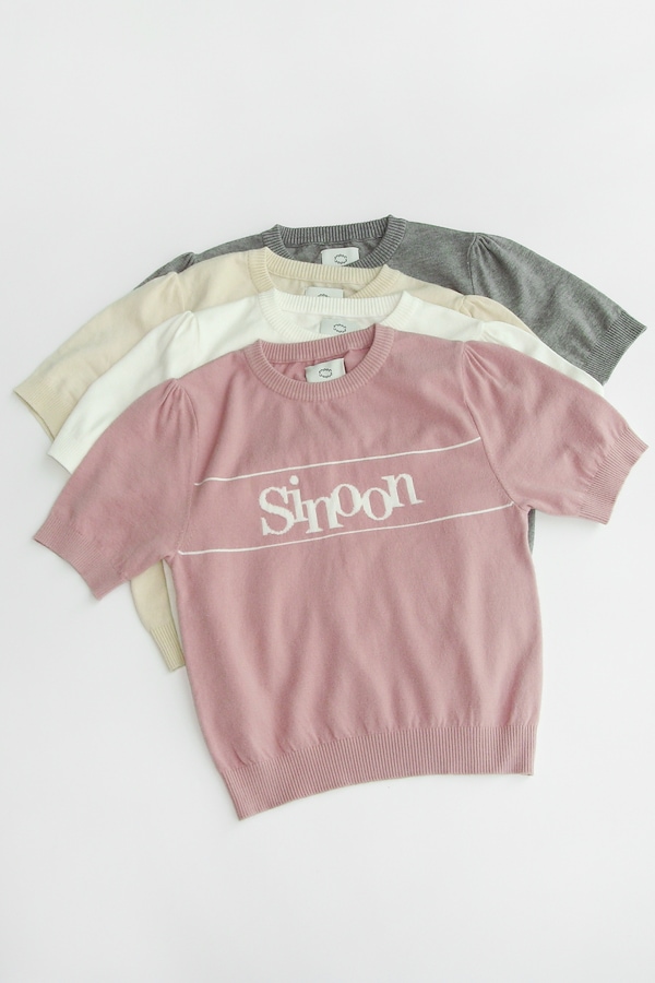 Qoo10 シヌーン 25SS Logo Half ロゴ 半袖