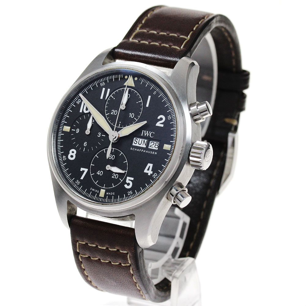 IWC SCHAFFHAUSEN IW387903 パイロットウォッチ スピットファイア クロノグラフ デイデイト 自動巻き メンズ _845733【中古】 IWC SCHAFFHAUSEN IW387903 パイロットウォッチ スピットファイア クロノグラフ デイデイト 自動巻き メンズ _845733【中古】