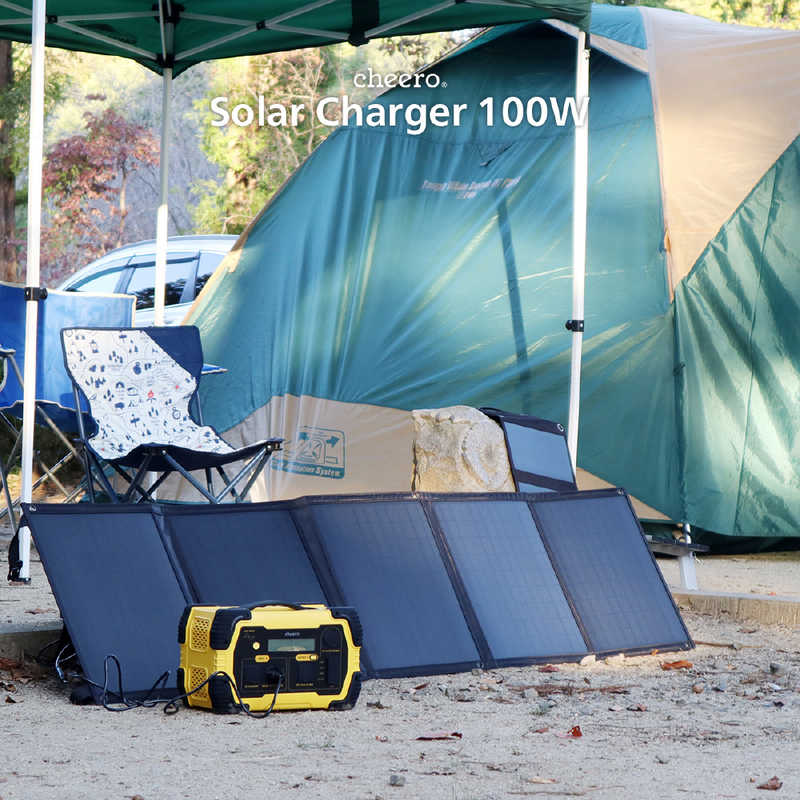 CHEERO ソーラー充電器 cheero ブラック CHE333 CHEERO ソーラー充電器 cheero ブラック CHE333