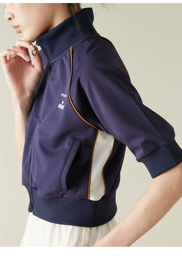 【即納】 リリーブラウン LILY BROWN アウター 25夏 ハーフスリーブトラックジャケット マリクワ コラボ lwcj254011 【即納】 リリーブラウン LILY BROWN アウター 25夏 ハーフスリーブトラックジャケット マリクワ コラボ lwcj254011