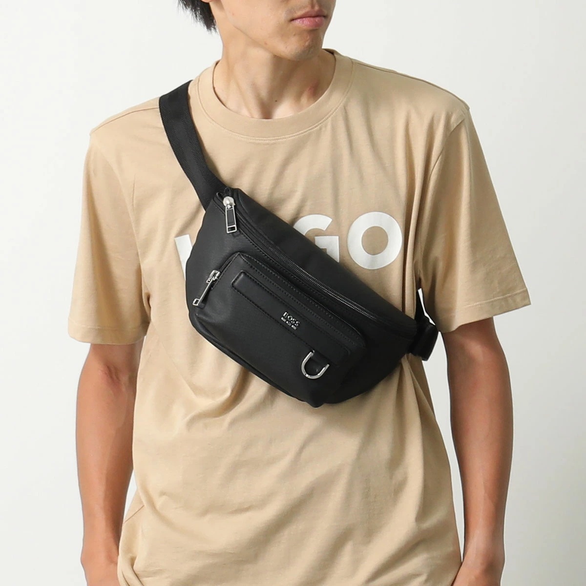HUGO BOSS ヒューゴボス ボディバッグ Jinko_EVO_Bumbag 50548787 メンズ ベルトバッグ ウエストポーチ クロスボディ ロゴ 鞄 001 HUGO BOSS ヒューゴボス ボディバッグ Jinko_EVO_Bumbag 50548787 メンズ ベルトバッグ ウエストポーチ クロスボディ ロゴ 鞄 001