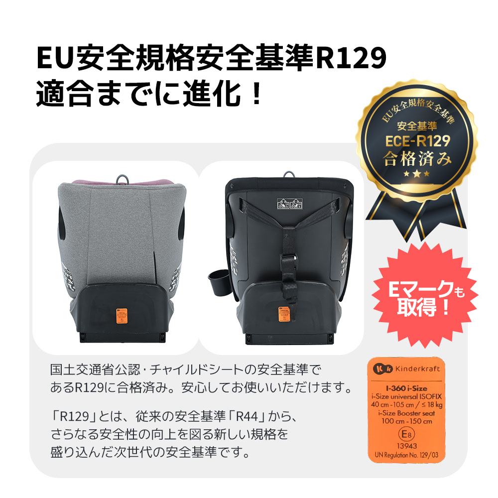【サポートレッグタイプ】チャイルドシート 新生児 ISOFIX 0歳12歳 360度回転式 40150cm ジュニアシート 調節可能 洗える キャノピー付き ベビーシート ドリンクホルダー付き 出