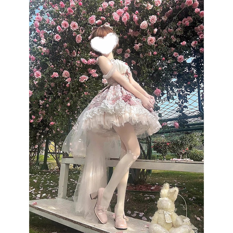 ガールズロリータドレス ロリータ 春ウエストプリンセスドレス 女性用 ガールズロリータドレス ロリータ 春ウエストプリンセスドレス 女性用