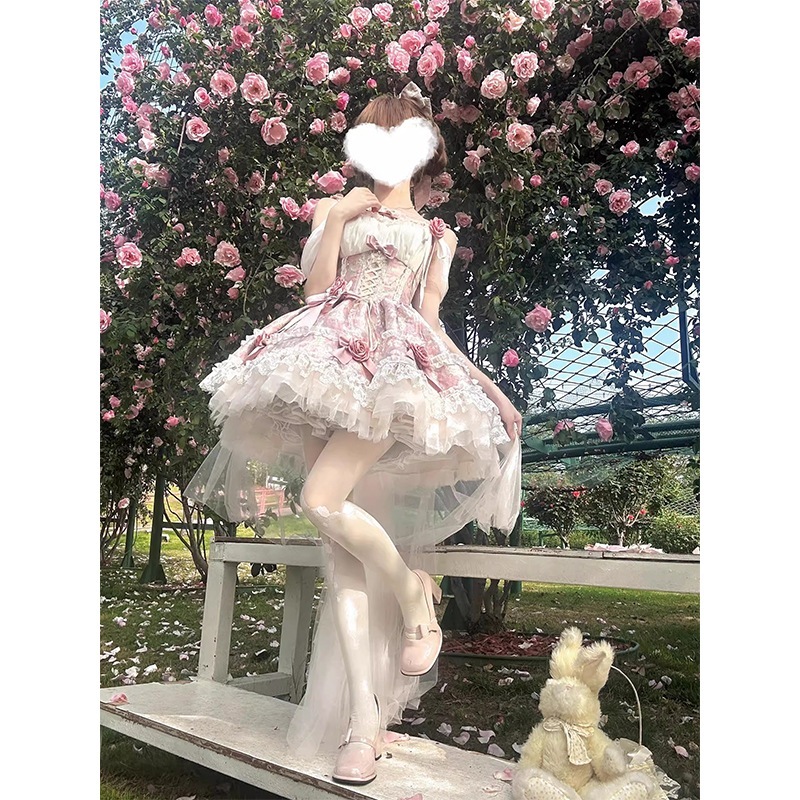 ガールズロリータドレス ロリータ 春ウエストプリンセスドレス 女性用 ガールズロリータドレス ロリータ 春ウエストプリンセスドレス 女性用