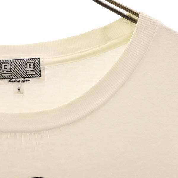 日本製 プリント 半袖 Tシャツ S ホワイト メンズ 日本製 プリント 半袖 Tシャツ S ホワイト メンズ