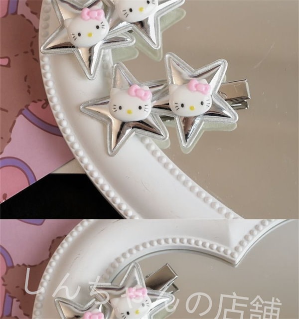 新品 激レア ハローキティ バタフライ ヘアクリップ アゲハ ヘアピアス 当時物 5713779903.jpg