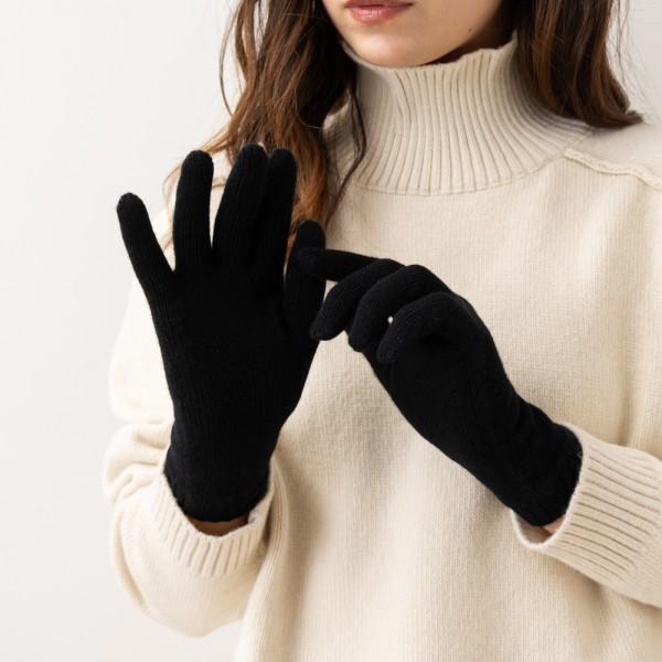 手袋 ショートグローブ ブラック レディース HAD03226 SA0900