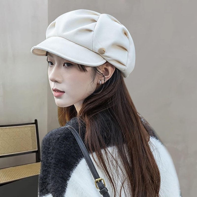 キャスケット 画家帽 レディース ポリエステル オールシーズン サイズ調整可 小顔 大人可愛い おしゃれ キャスケット フェミニン かわいい 軽い 手洗い可 シンプル カラフル レトロ 人気 通勤