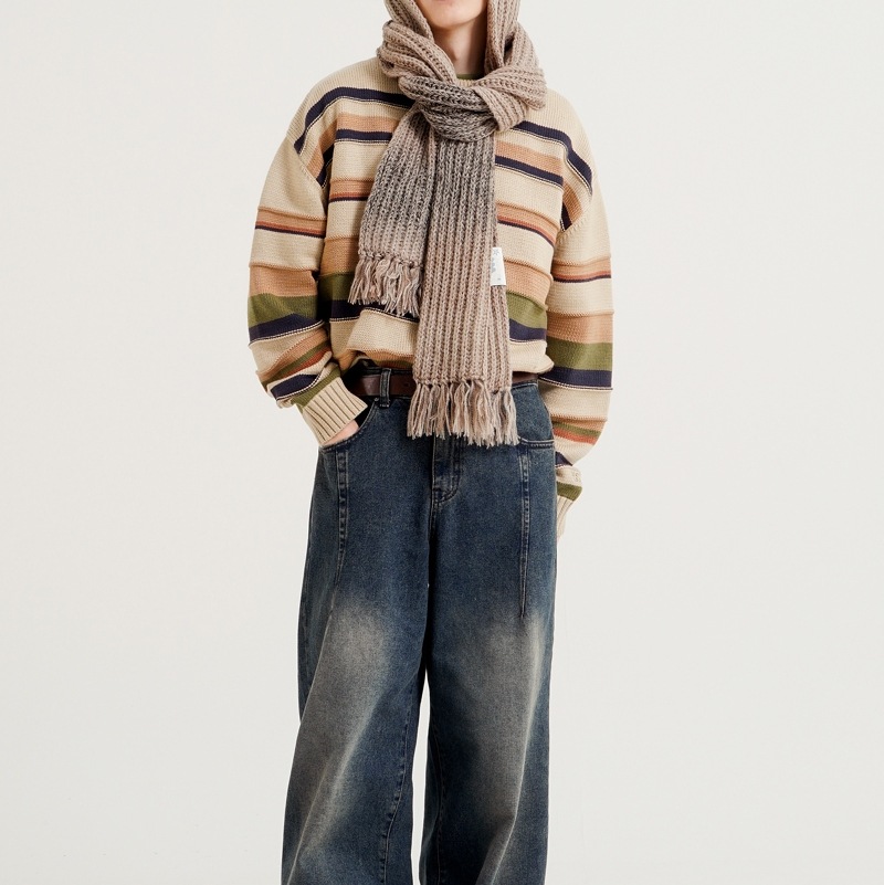 MACARON KNIT MUFFLER_2色