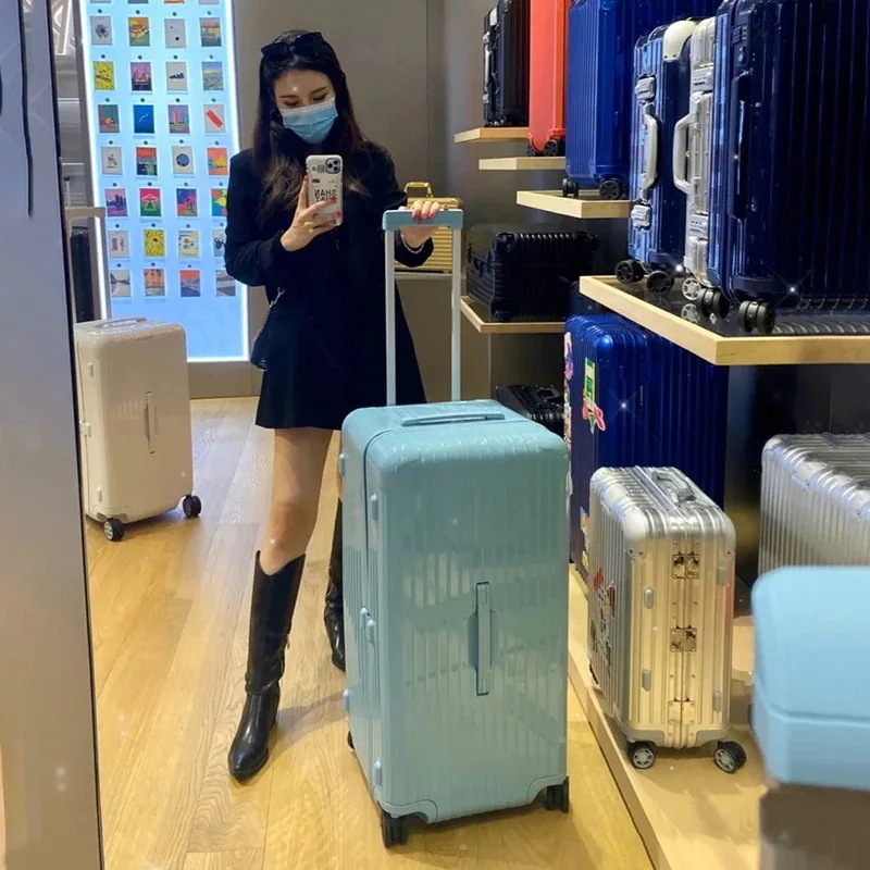 2024 スーツケース 超大容量 荷物 ユニバーサル ホイールネット レッド 女性 スーツケース 厚め キャリーケース キャリーバッグ