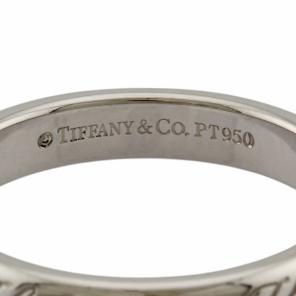 ティファニー ノーツ アイラブユー リング 指輪 7.5号 Pt950プラチナ TIFFANY&Co. 中古 美品 ティファニー ノーツ アイラブユー リング 指輪 7.5号 Pt950プラチナ TIFFANY&Co. 中古 美品