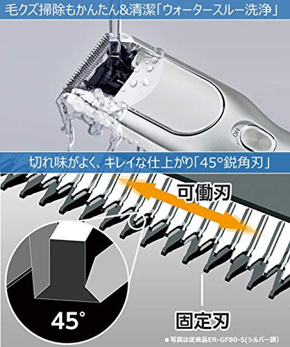 パナソニック バリカン ヘアーカッター 充電 交流式 シルバー調 ER-GF81-S パナソニック バリカン ヘアーカッター 充電 交流式 シルバー調 ER-GF81-S