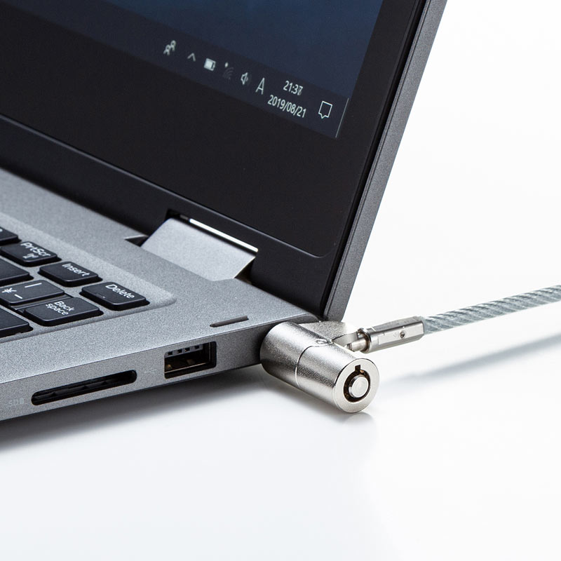 nanoスロット対応セキュリティワイヤー シリンダ錠 SLE-38S