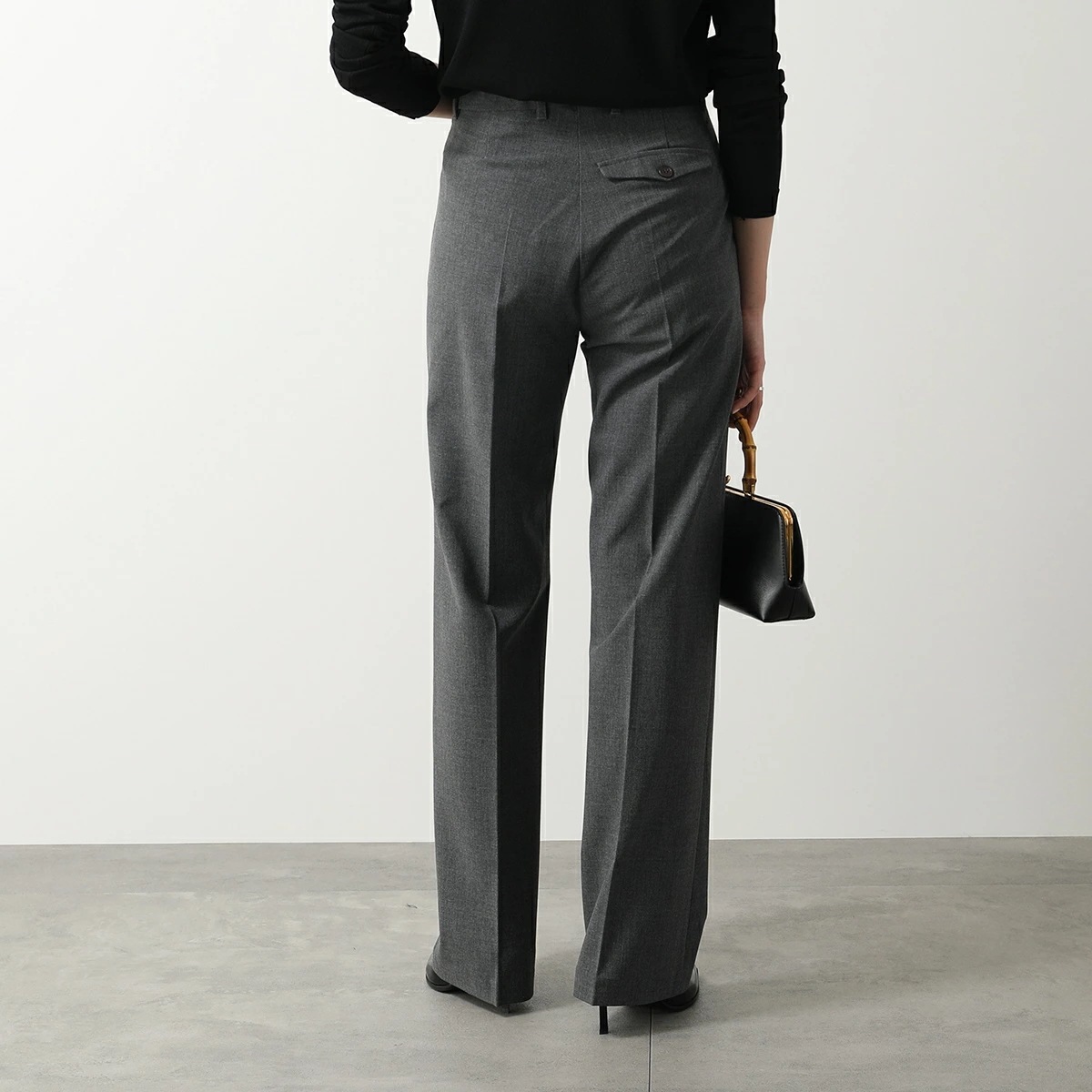 Semicouture セミクチュール スラックスパンツ DAMIENNE Y4SI16 レディース センタープレス ストレート ストレッチ Y49-0 Semicouture セミクチュール スラックスパンツ DAMIENNE Y4SI16 レディース センタープレス ストレート ストレッチ Y49-0