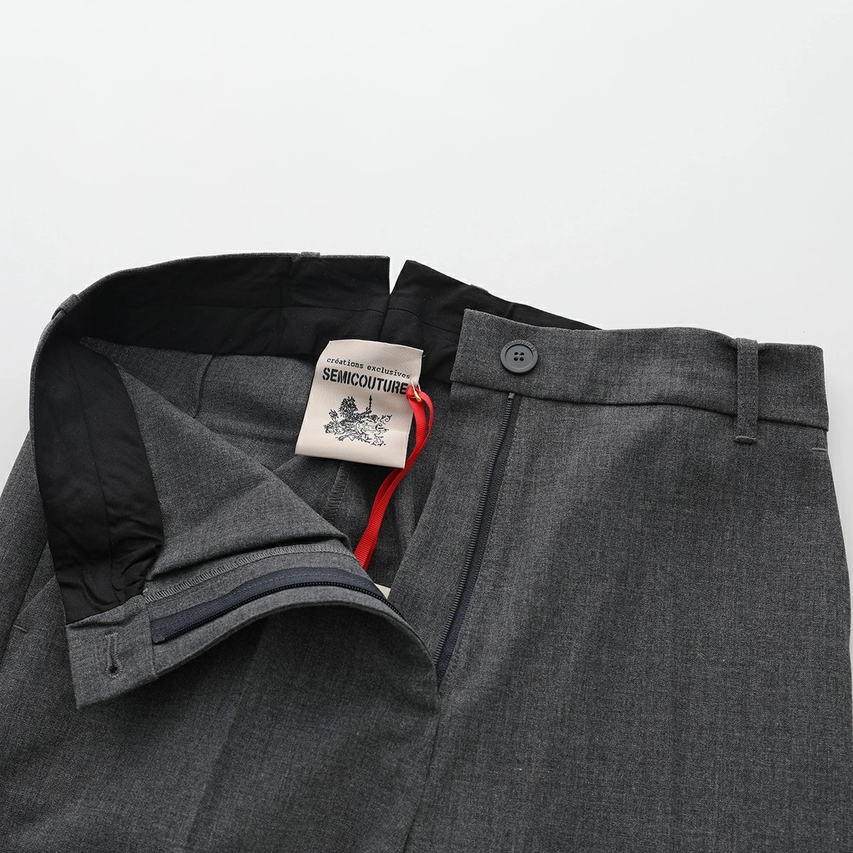 Semicouture セミクチュール スラックスパンツ DAMIENNE Y4SI16 レディース センタープレス ストレート ストレッチ Y49-0 Semicouture セミクチュール スラックスパンツ DAMIENNE Y4SI16 レディース センタープレス ストレート ストレッチ Y49-0