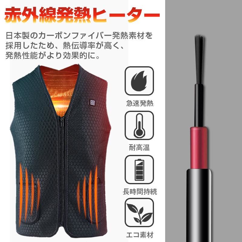 電熱ベスト 5つヒーター 裏起毛 ヒーター5枚内蔵 10000mAhバッテリー付き 電熱 ベスト USB マッサージ機能付き メンズ レディース USB給電式 発熱加熱 防寒 3段階 防寒 男女兼用 電熱ベスト 5つヒーター 裏起毛 ヒーター5枚内蔵 10000mAhバッテリー付き 電熱 ベスト USB マッサージ機能付き メンズ レディース USB給電式 発熱加熱 防寒 3段階 防寒 男女兼用