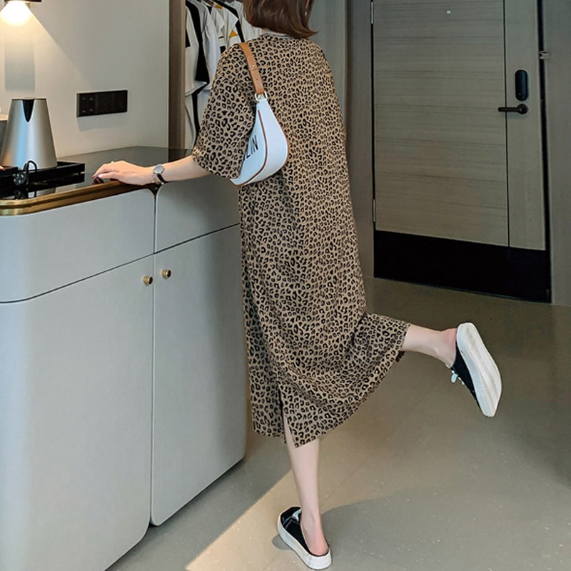 ワンピース ロング ロング丈 9分丈 アンクル丈 袖あり 5分袖 五分袖 Vネック Uネック 襟なし