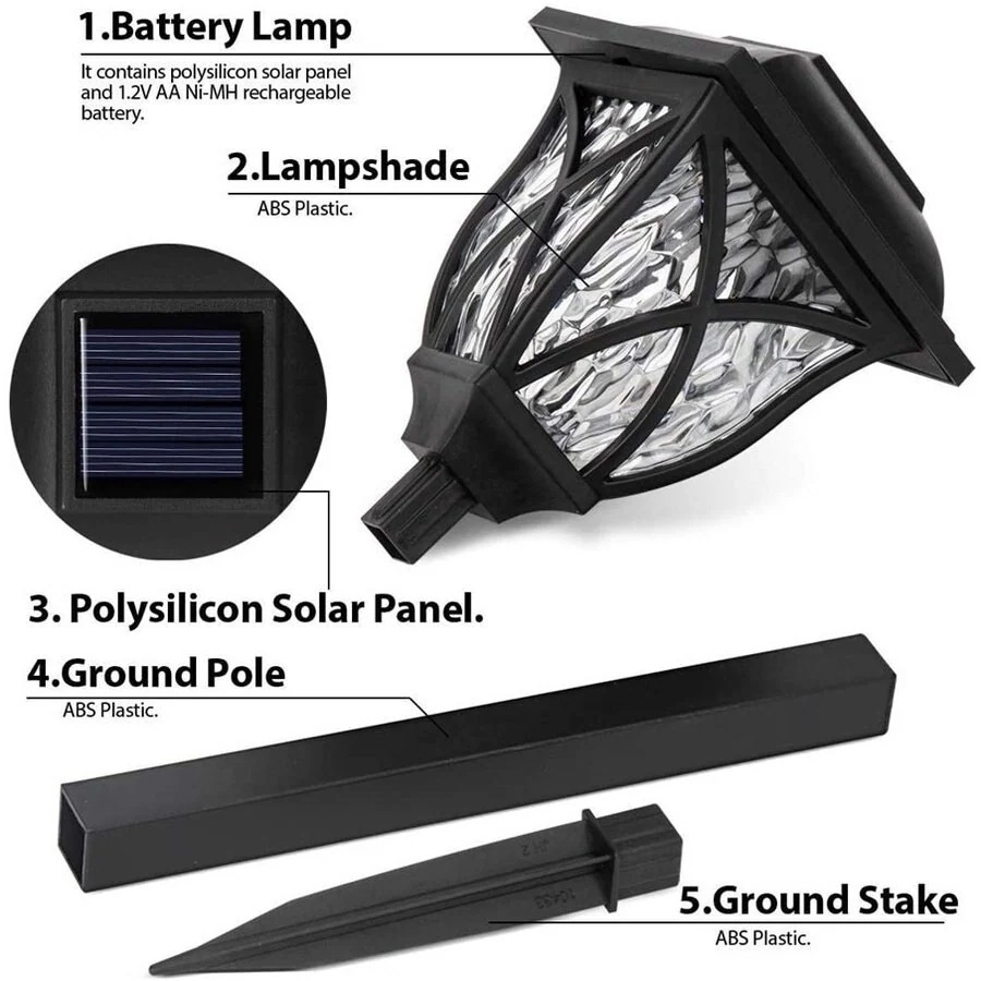 メガ割ソーラーライト センサーライト 和風 埋め込み式 6個セット LED アウトドア 屋外 ガーデンライ600725