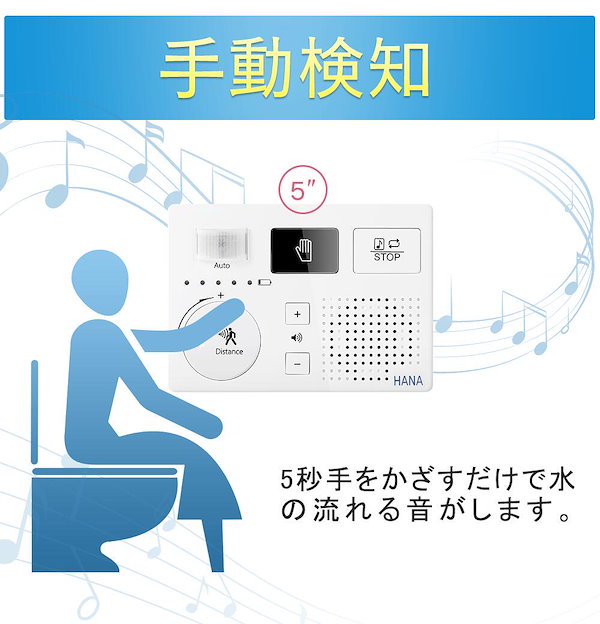 Qoo10] 音姫 トイレ用擬音装置 自動人体検知 消