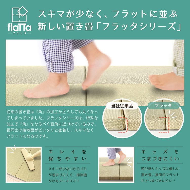 置き畳 246×328cm 82×82×1.5cm(同色12枚セット) おしゃれ い草 滑り止め付き カラフル