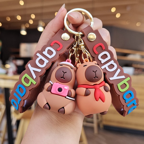 Qoo10] かわいいキャッピーキーホルダー漫画カピバ