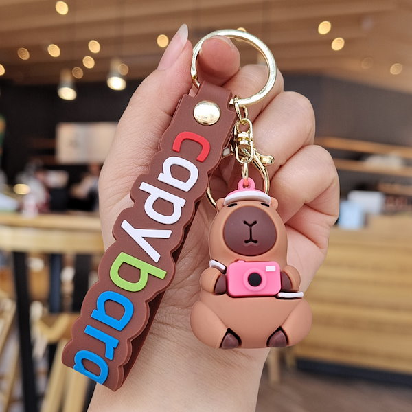 Qoo10] かわいいキャッピーキーホルダー漫画カピバ