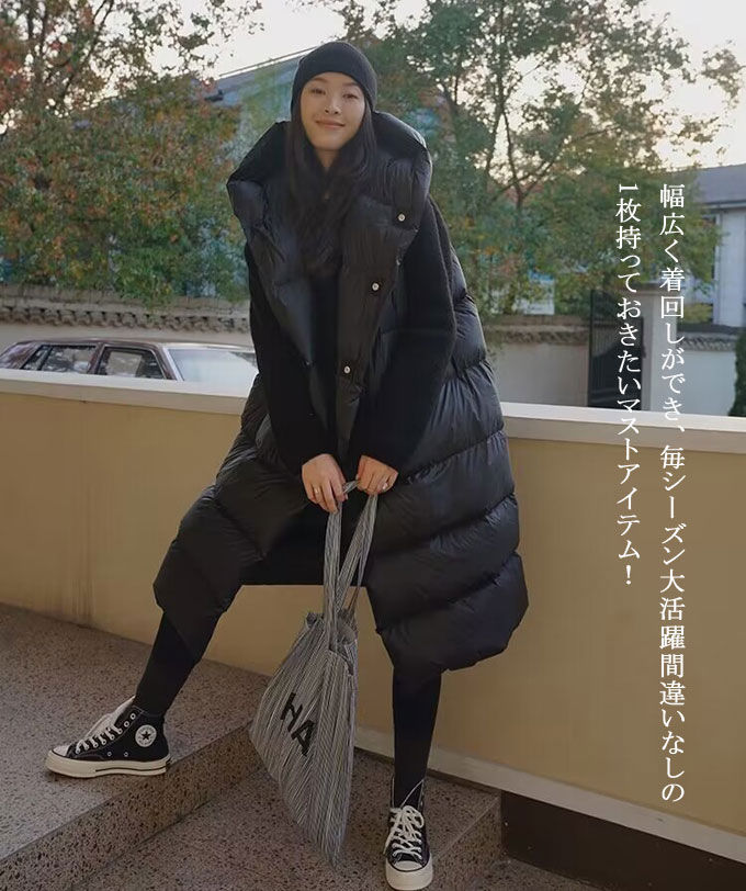 ダウンベスト ロング レディース ロングダウンベスト アウター ベスト ダウン ロングベスト ロング丈 保温性 防寒 秋冬 フード付き 大きいサイズ 暖かい デイリー 普段使い 上品 お呼ばれ おしゃ