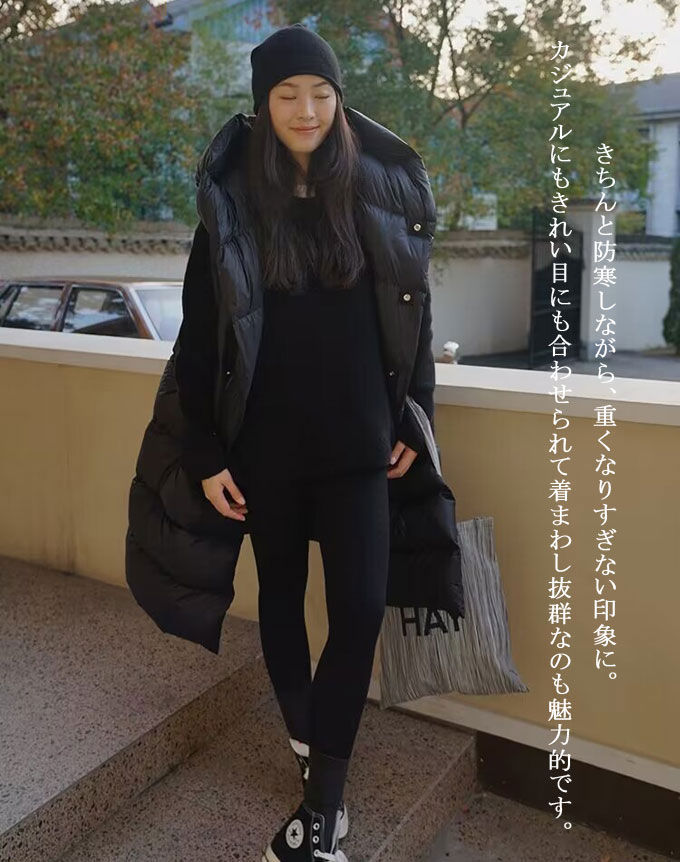 ダウンベスト ロング レディース ロングダウンベスト アウター ベスト ダウン ロングベスト ロング丈 保温性 防寒 秋冬 フード付き 大きいサイズ 暖かい デイリー 普段使い 上品 お呼ばれ おしゃ