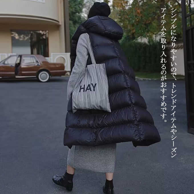 ダウンベスト ロング レディース ロングダウンベスト アウター ベスト ダウン ロングベスト ロング丈 保温性 防寒 秋冬 フード付き 大きいサイズ 暖かい デイリー 普段使い 上品 お呼ばれ おしゃ