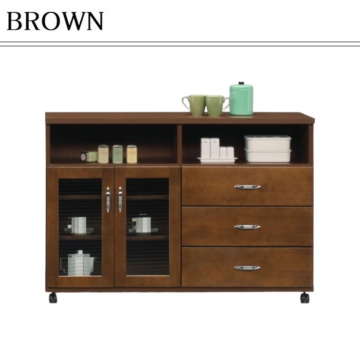 バニラ キッチンカウンター 幅117cm レンジ台 キッチンボード 収納 キッチンワゴン 食器棚 バニラ キッチンカウンター 幅117cm レンジ台 キッチンボード 収納 キッチンワゴン 食器棚