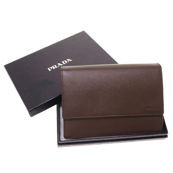 Qoo10] PRADA 未使用品 2M1359 二つ折り財布