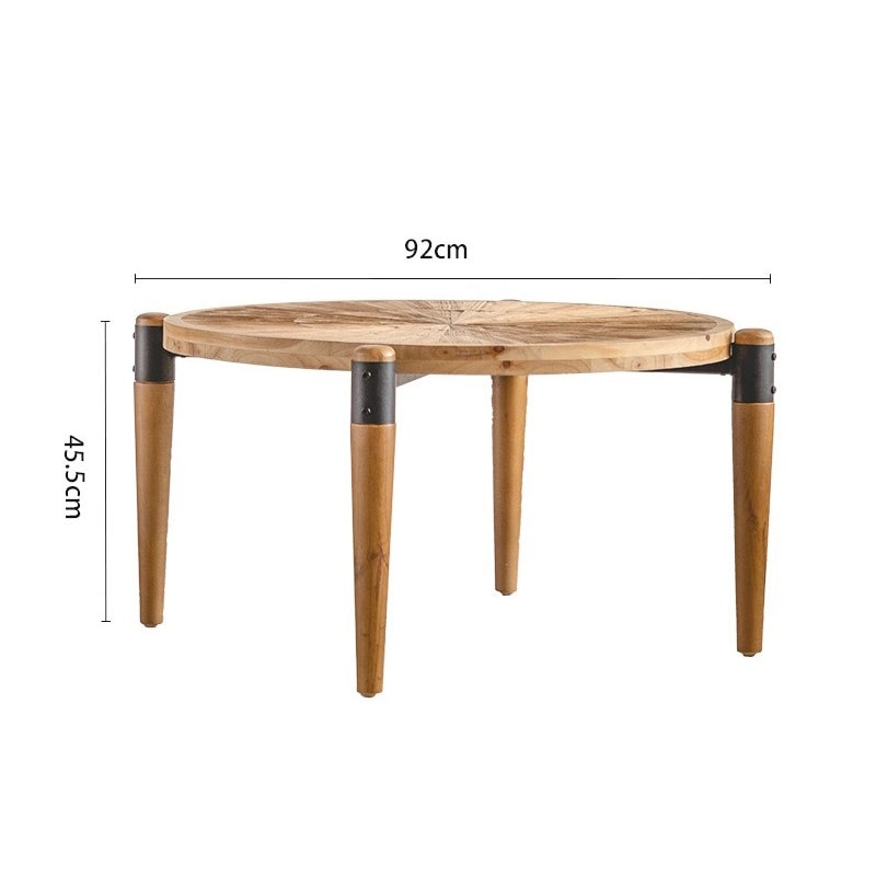 コーヒーテーブル ウッドカラー わびさびスタイル 丸テーブル コーヒーテーブル センターテーブル 北欧 木目 カントリー ナチュラル