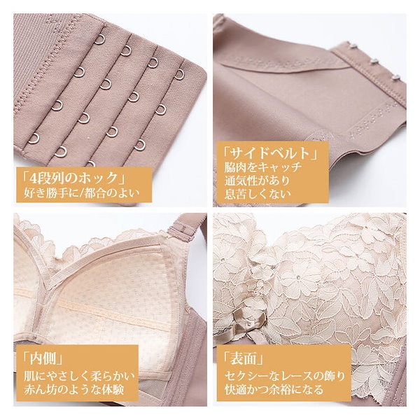 新品未使用Yue 小さく見せるブラ　G75 Yue(ユエ)｜(E70～）小さく見せるミニマイズブラ/ブラック の