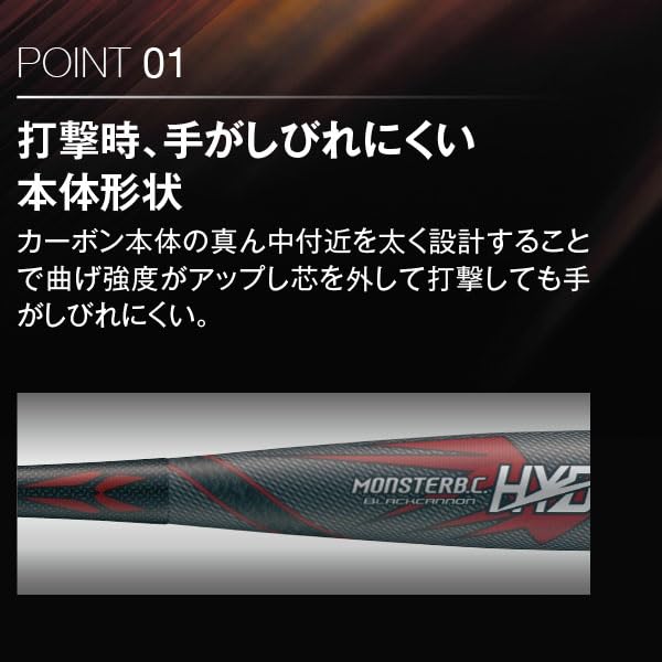 ゼット(ZETT) 軟式野球 バット モンスターブラックキャノンHYDRA