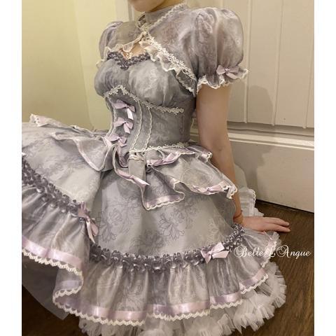 ロリータスカート ロリータ 恋人 バレエ 春夏 超可愛い スイートドレス スーパー サスペンダースカート プリンセスロー