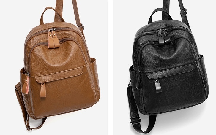 リュック レディース リュックサック マザーズリュック バッグパック 大容量 多収納 コンパクト フェイクレザー ブラウン ブラック 旅行 普段使い 定番 おでかけ 通勤 通学 学生 ママ 男女兼用