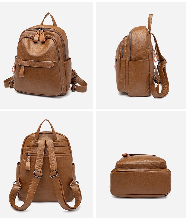 リュック レディース リュックサック マザーズリュック バッグパック 大容量 多収納 コンパクト フェイクレザー ブラウン ブラック 旅行 普段使い 定番 おでかけ 通勤 通学 学生 ママ 男女兼用