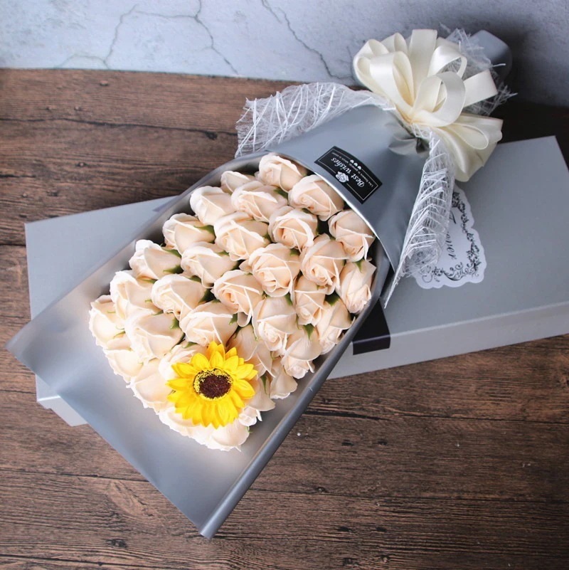 33バラ石鹸フラワーギフトボックスブーケバレンタインデー母の日妻と教師のアクティビティギフト 33バラ石鹸フラワーギフトボックスブーケバレンタインデー母の日妻と教師のアクティビティギフト